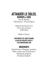 ATTAQUER LE SOLEIL MARQUIS DE SADE