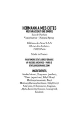 HERMANN A MES COTES ME PARAISSAIT UNE OMBRE