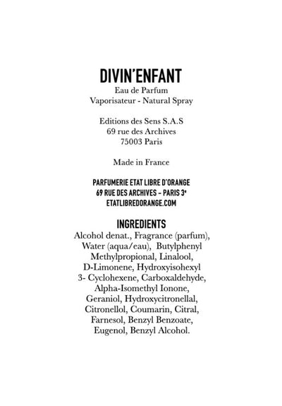 ELDO etat libre d’orange- divin’enfant 3.4 oz/100 mL sale